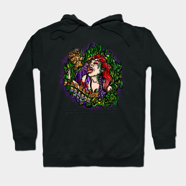 The Fire Eating Dragon Lady Hoodie by Tori Jo
